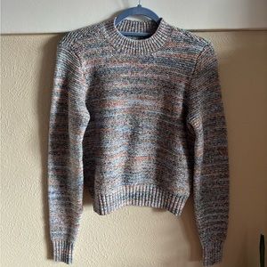 Abercrombie womens multi colored crew knit sweater